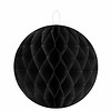Papieren honeycombs zwart 30 cm (2 stuks)