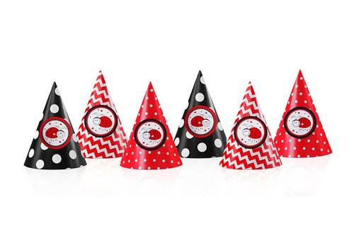 Chapeaux pointus cocccinelle 6 pcs 