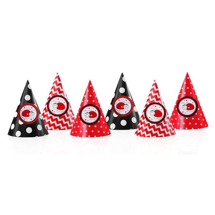 Chapeaux pointus cocccinelle 6 pcs-1