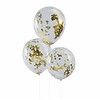 Perfect Decorations Confetti ballon goud (5 stuks)