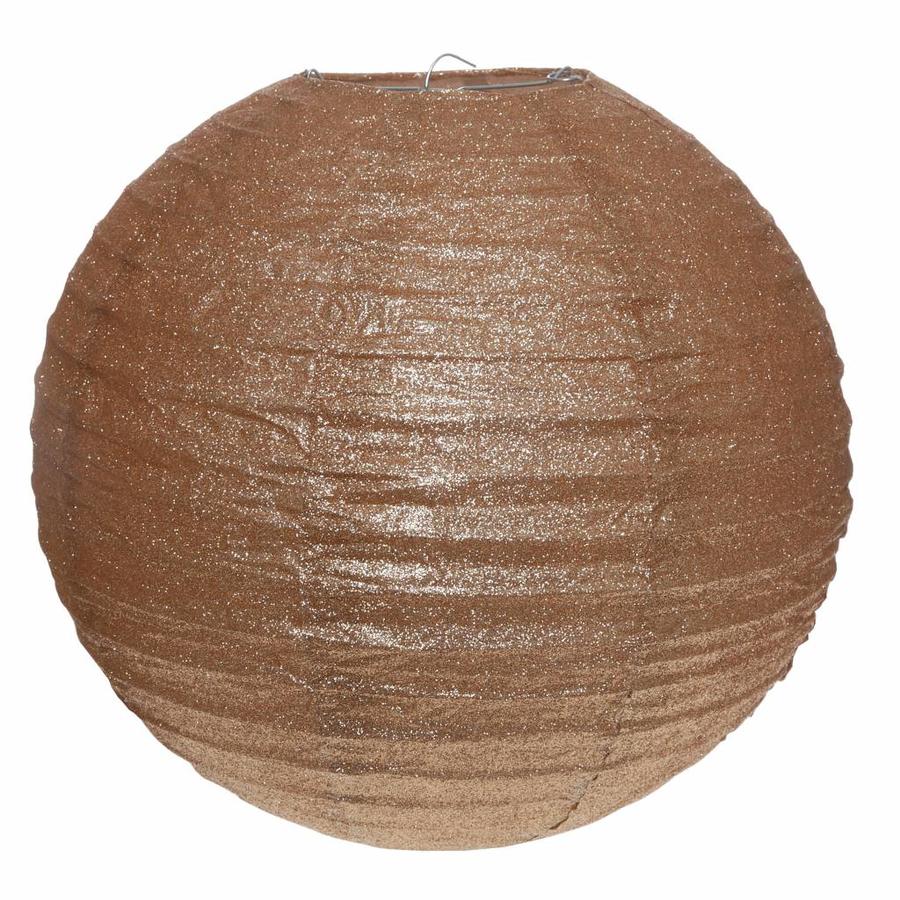 Lampion glitter brons diameter 30 cm-1