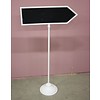 Wegwijzer krijtbord wit vintage