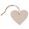 Perfect Decorations Marque-place coeur naturel (10 pieces)