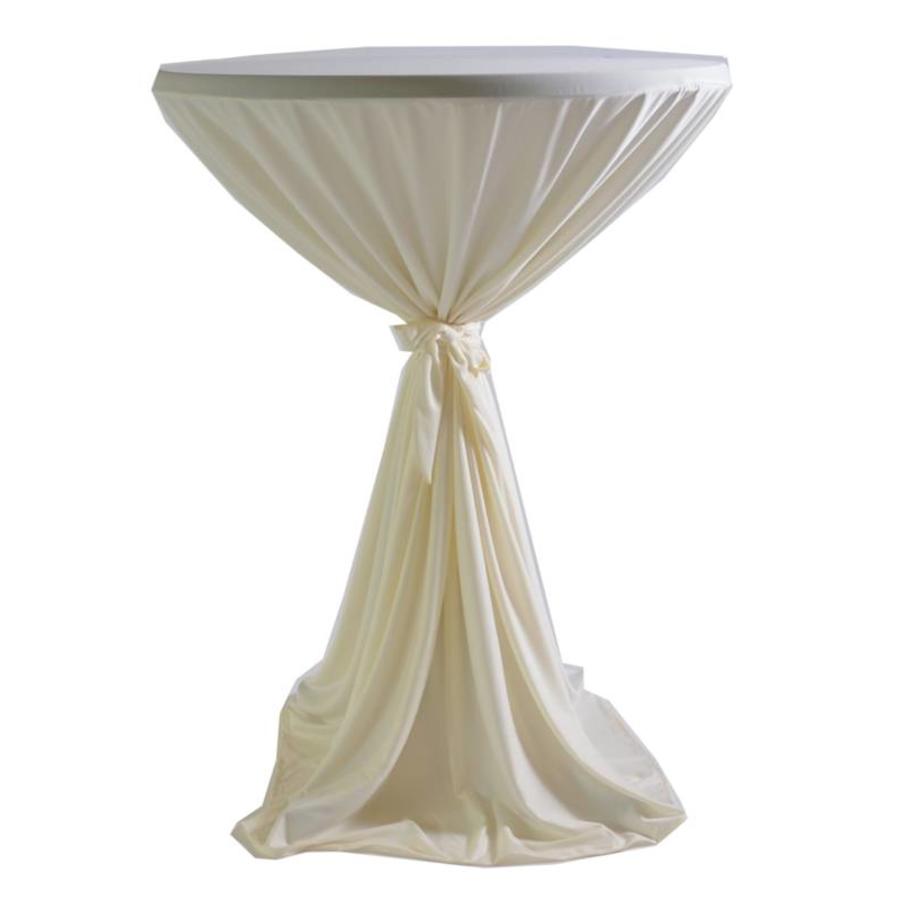 Nappe bleu pour table haute (location)-1