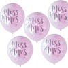 Perfect Decorations Ballon confetti miss to mrs (5 pieces)