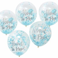 thumb-Ballons About to pop bleu (5 pièces)-1