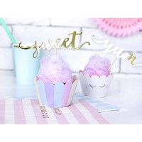 thumb-Moules à cupcakes en papier Licorne (6 pcs)-6