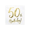 Perfect Decorations Serviettes en papier 50 ans or (20 pcs)