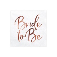 thumb-Servet Bride to be rose (20 stuks)-1