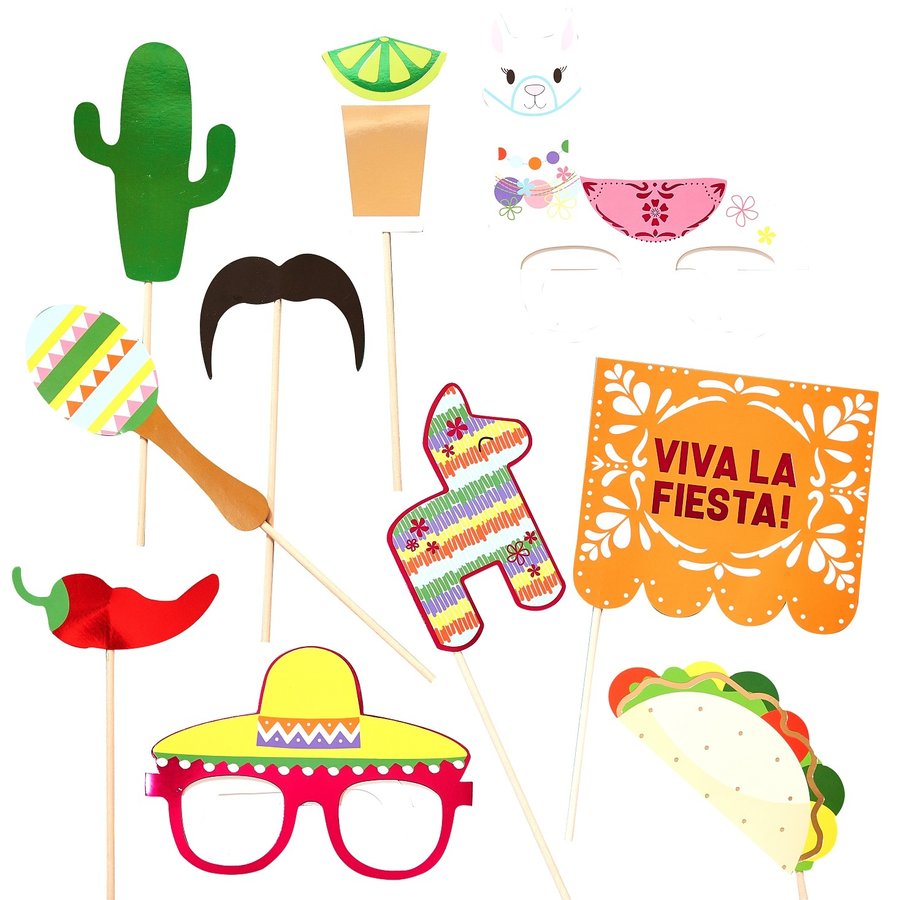 Kit photobooth mexicano 10 pieces-1