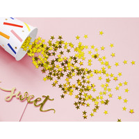 thumb-Confettis étoiles dorés pailletés-2