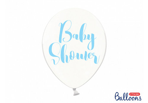 Ballons baby shower blue (6 pièces) 