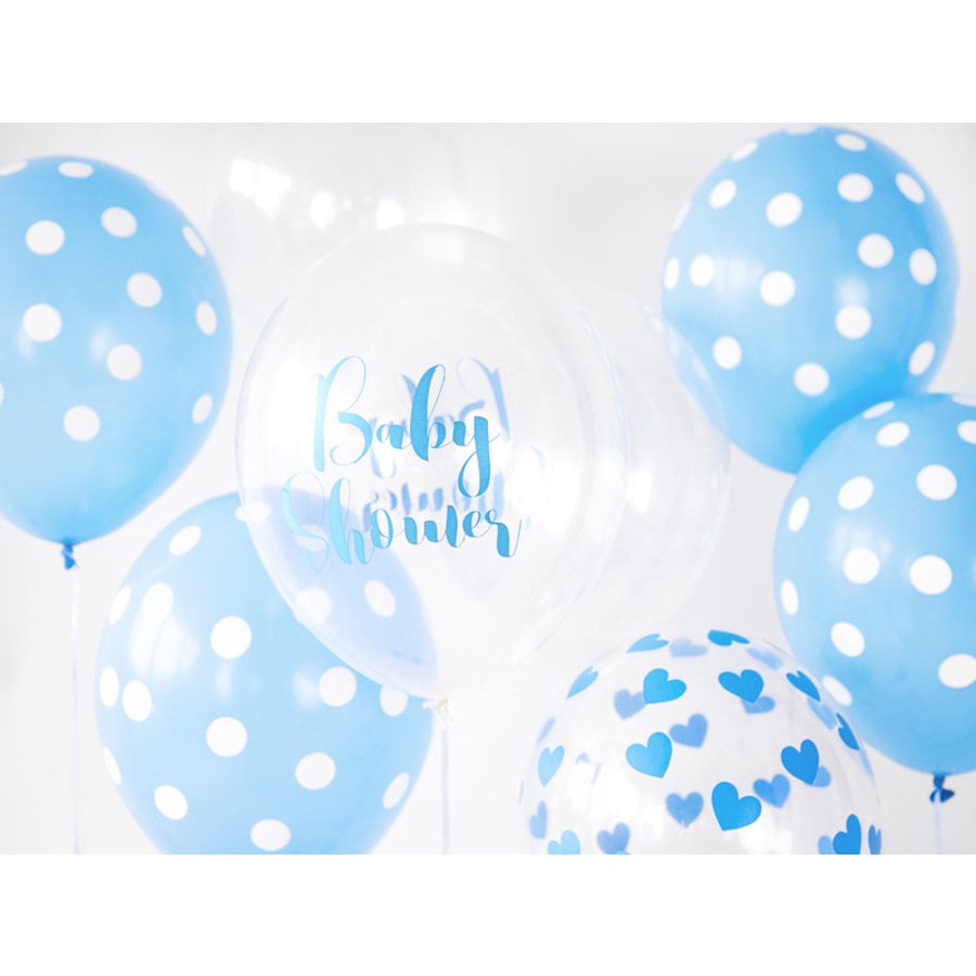 Ballons baby shower blue (6 pièces) - Perfect Decorations