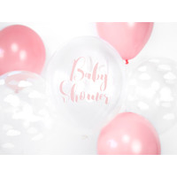 thumb-Ballonen baby shower roze (6 stuks)-2