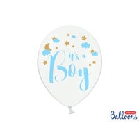 thumb-Ballonen its a boy blauw (6 stuks)-1