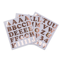 thumb-Stickers alphabets rose gold (71 pcs)-2