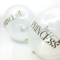 thumb-Transparante ballonnen prinses (6 stuks)-2