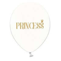 thumb-Transparante ballonnen prinses (6 stuks)-1