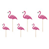 Perfect Decorations Cake topper flamingo (6 pcs)