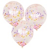 Perfect Decorations Ballons confettis étoiles pastel (5pcs)