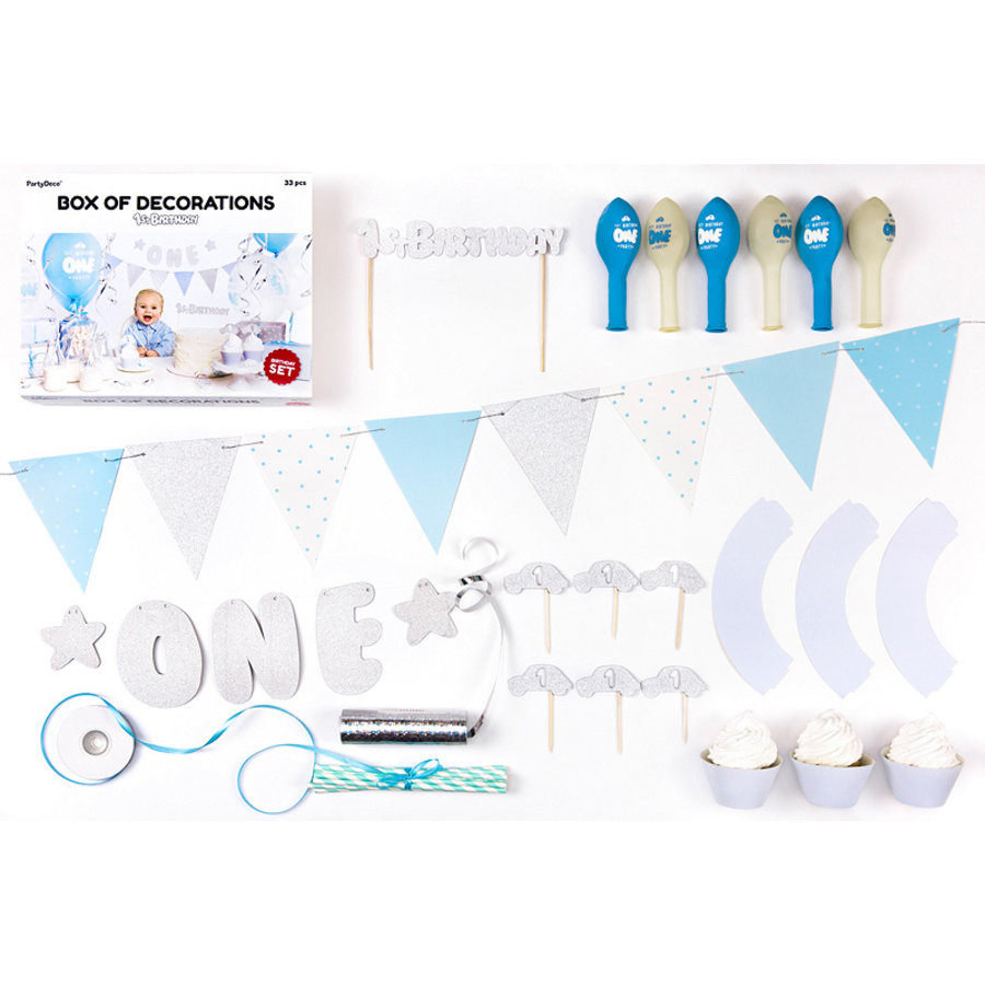 Partybox 1er anniversaire bleu-3