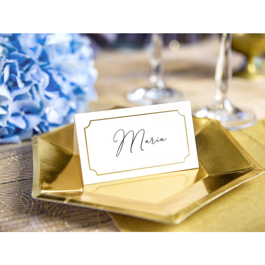 Marque-places d'or 10 pcs-2