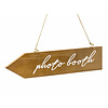 Perfect Decorations Plaque de photobooth en bois 36 x 7,5cm