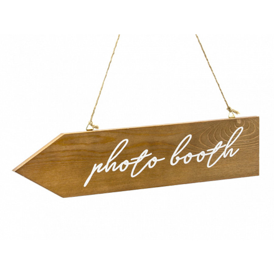 Plaque de photobooth en bois 36 x 7,5cm-1