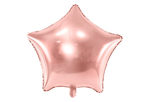 Ballon en aluminium étoile rosé (70 cm) 