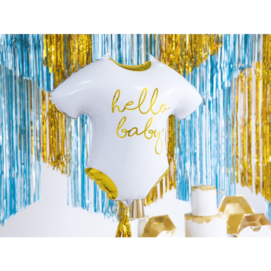 Folieballon romper hello baby-2