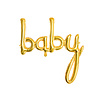 Perfect Decorations Ballon en aluminium Baby d'or