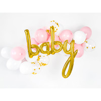 thumb-Folieballon baby goud-2