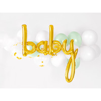 thumb-Folieballon baby goud-3