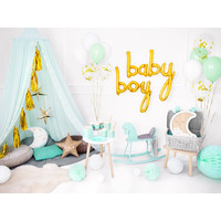 thumb-Folieballon baby goud-5