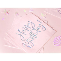 thumb-Servet happy birthday roze (20 st.)-3