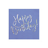 Perfect Decorations Serviettes en papier happy birthday  violet (20 pcs)