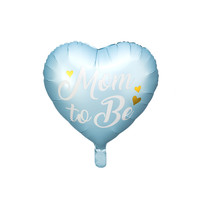 thumb-Folieballon Mom to be blauw-1