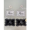 Houten Bordje His and Hers