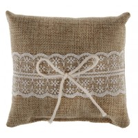 thumb-Coussin naturel dentelle-1