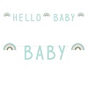 Perfect Decorations Guirlande  Hello Baby arc en ciel