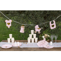 thumb-Guirlande babyshower métal rose-2