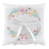 thumb-Coussin Mariage fleuri-1