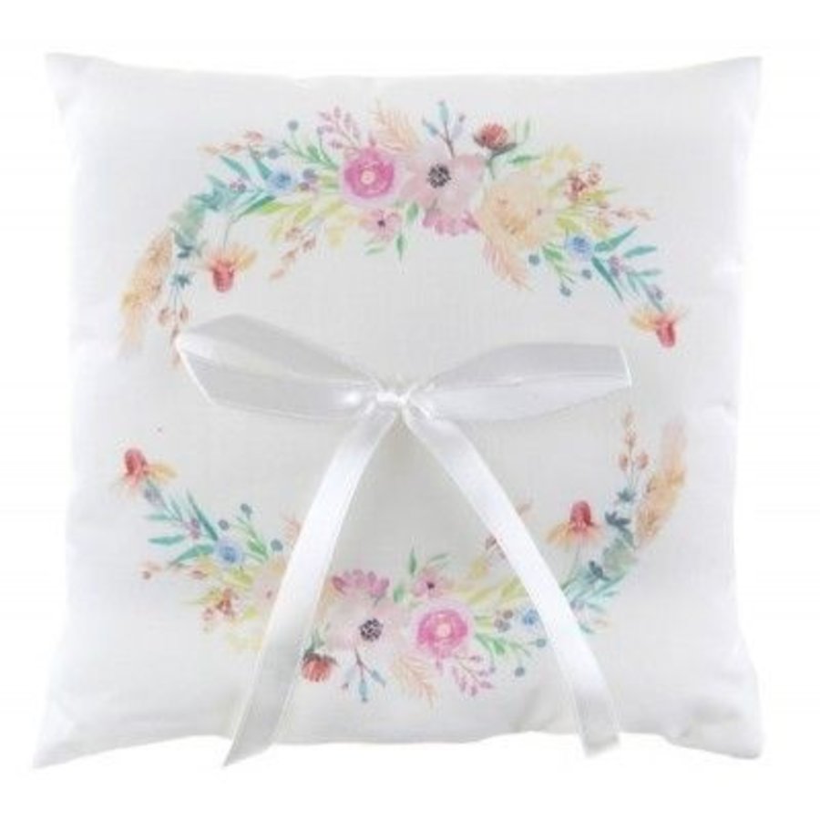 Coussin Mariage fleuri-1