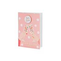 thumb-Carte invitation avec Bouton épingle team bride-1