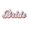 Strijksticker Bride gekleurd