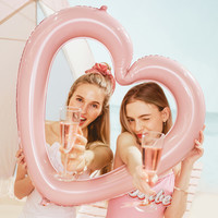 thumb-Ballon aluminium  Coeur cadre photobooth-2