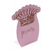 Roze plaatsnaamkaartjes prinses (6 stuks)