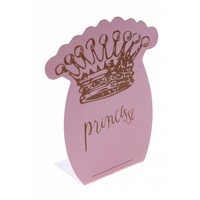 thumb-Roze plaatsnaamkaartjes prinses (6 stuks)-1