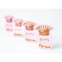 thumb-Roze plaatsnaamkaartjes prinses (6 stuks)-2