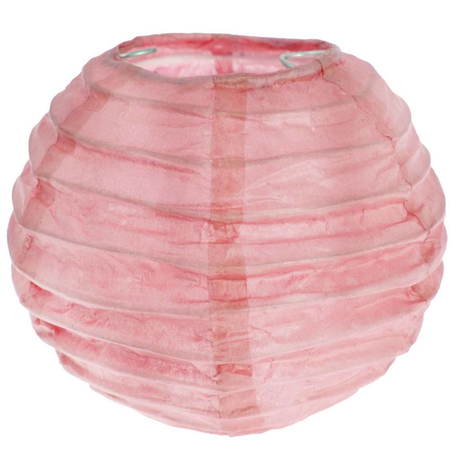 Lampion roze (2 stuks) diameter 10 cm-1